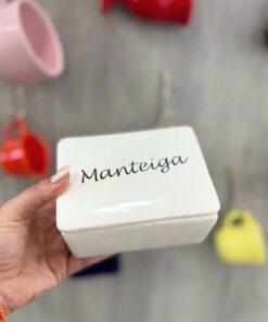 Manteigueira Com Tampa (decalque)