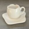 Xícara Tulipa De Café Com Pires (lisa) 80ml