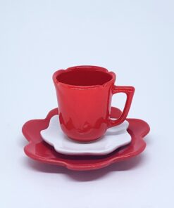 Caneca Flor 2 Pires (lisa) 180ml