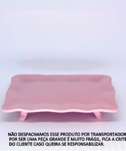 Travessa Retangular Com Pé (lisa)