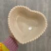Travessa Coração Pequena Com Borda De Bolinha (lisa) 500ml