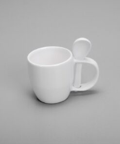 Caneca Com Colher (lisa) 300ml